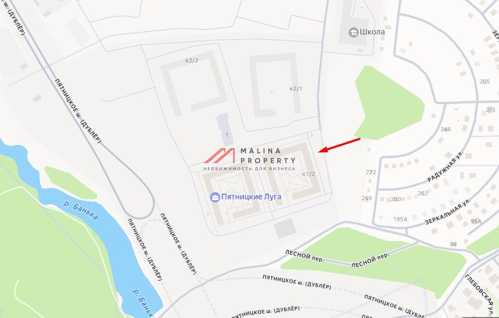 Продажа торгового помещения в ЖК Пятницкие Луга