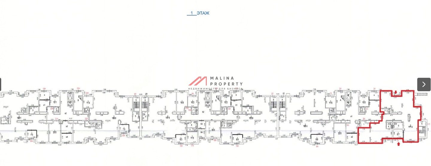 Продажа углового помещения с сетевыми арендаторами