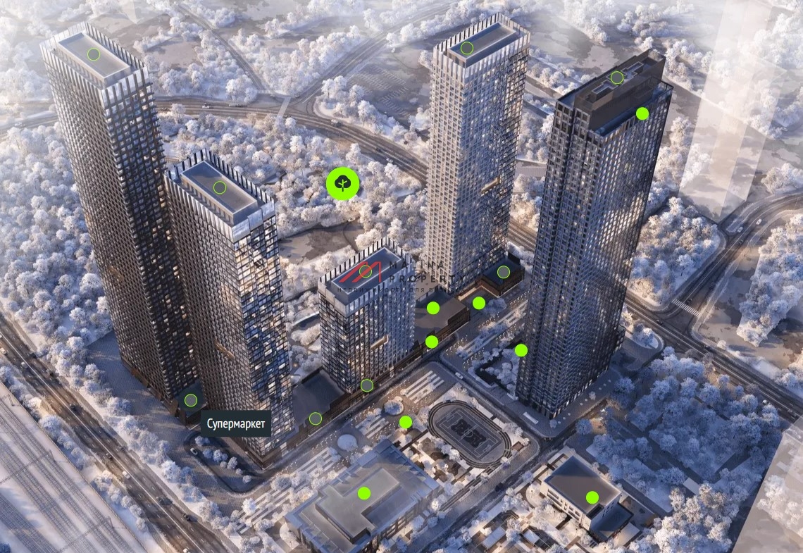 Продажа помещения под супермаркет в ЖК "Upside Towers" 