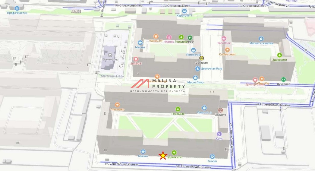 Аренда помещения в жилом комплексе Мытищи парк