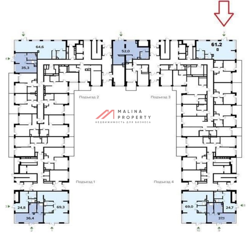 Продажа помещения в ЖК "Заречный" 
