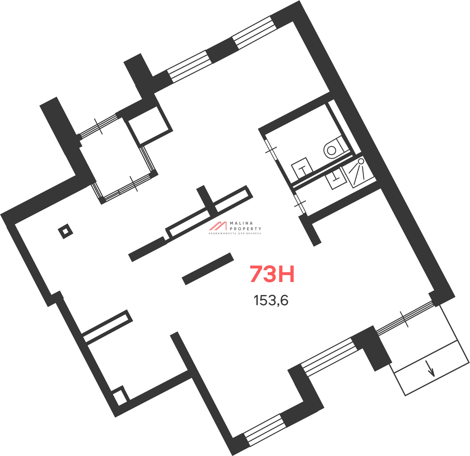 Продажа торгового помещения в новом доме 