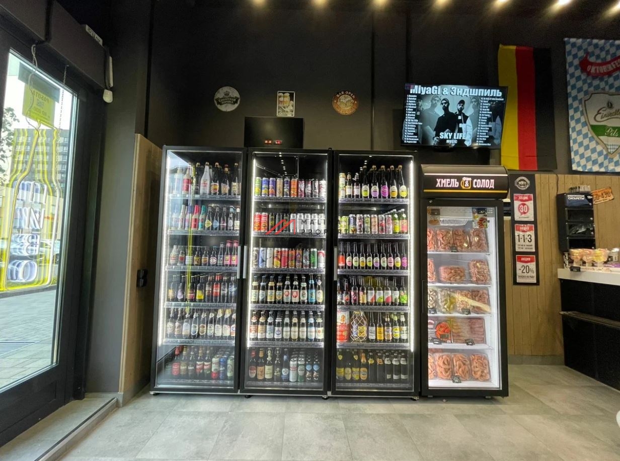 Продажа помещения с магазином Хмель и Солод в ЖК "Зелёный парк" 