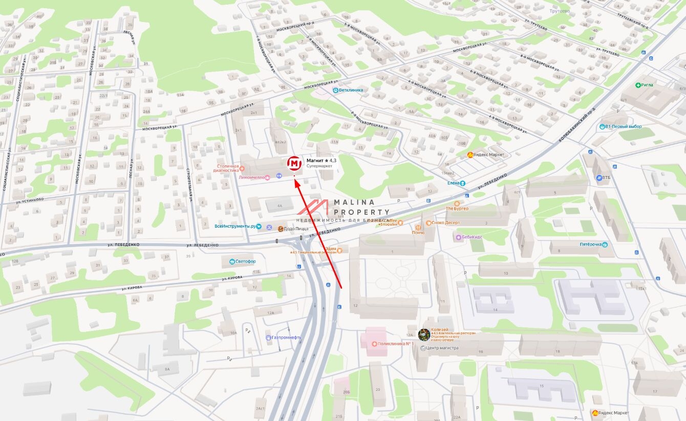 Продажа торгового помещения с арендатором "Магнит"