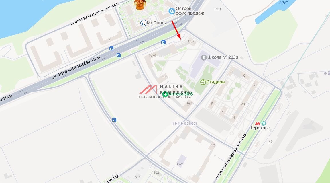 Аренда торгового помещения в ЖК "Остров"