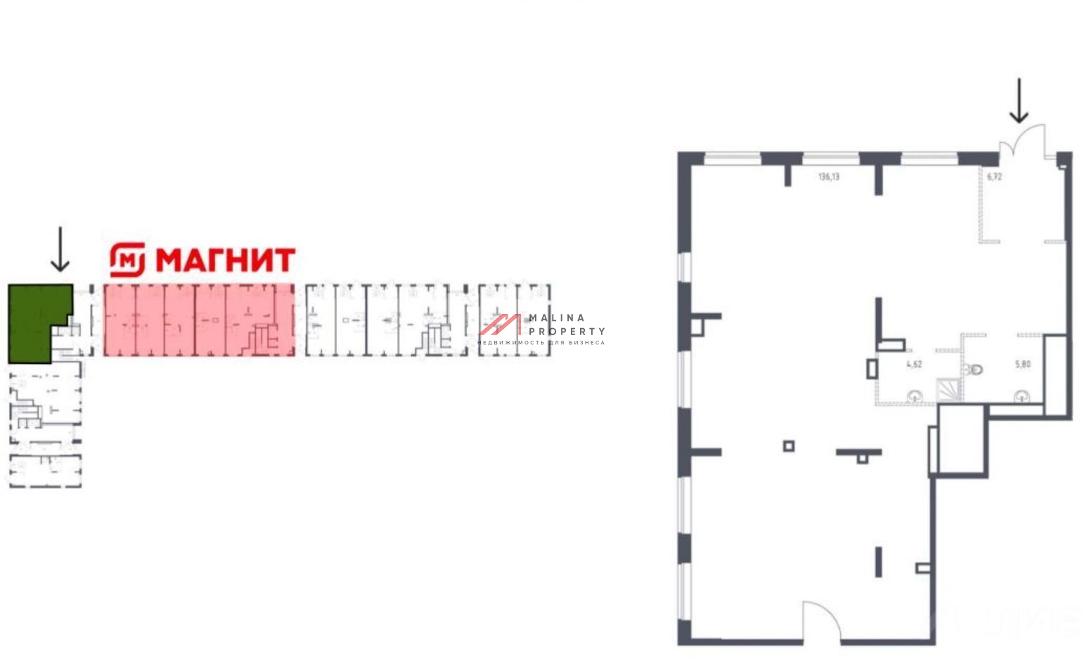 Продажа торгового помещения в новом жилом комплексе