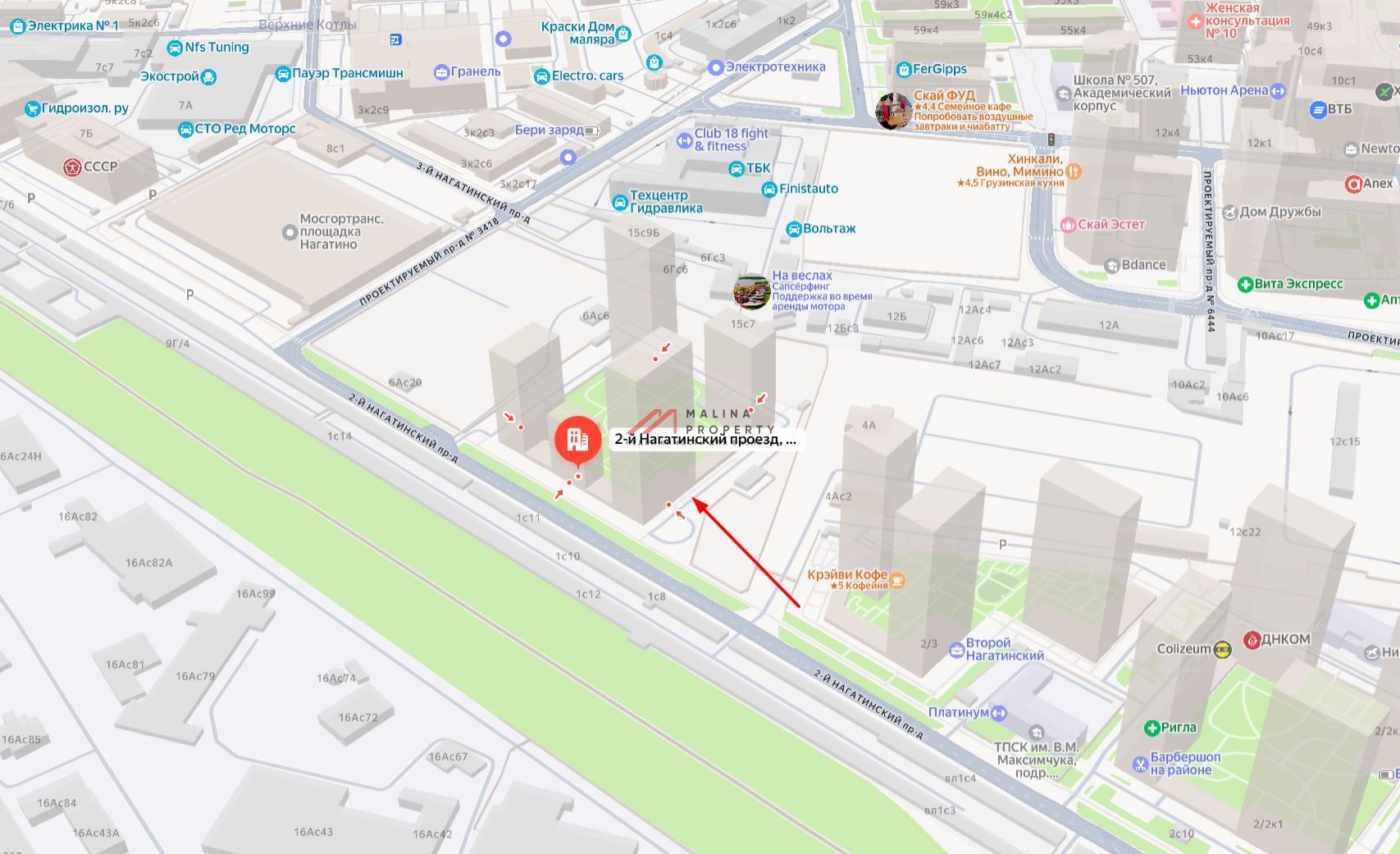 Аренда торгового помещения в ЖК Второй Нагатинский