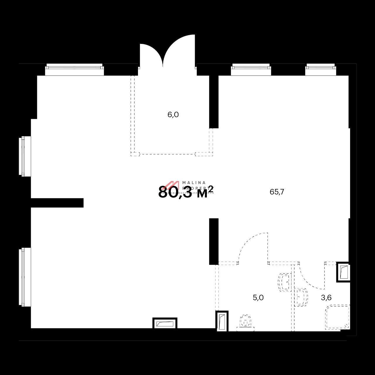 Аренда торгового помещения в ЖК "Одинцово -1 " 