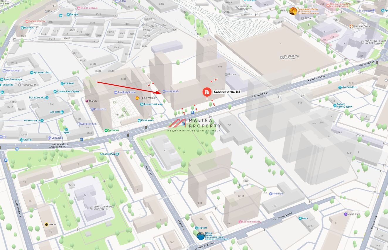 Аренда торгового помещения в ЖК "Кольская 8"