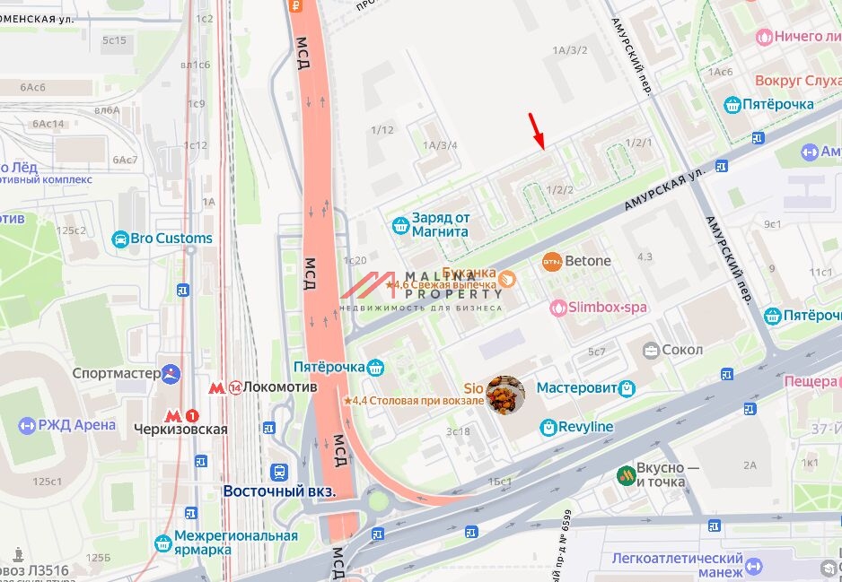 Продажа торгового помещения на Амурской