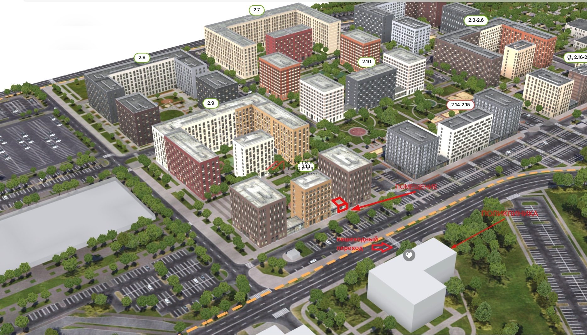 Аренда торгового помещения напротив поликлиники в ЖК "Ильинские луга"