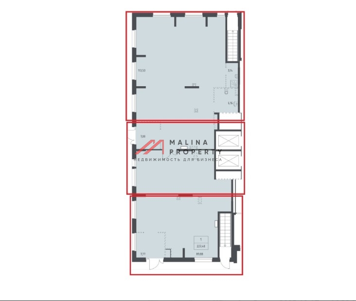 Продажа углового помещения в ЖК "Квартал Ивакино"