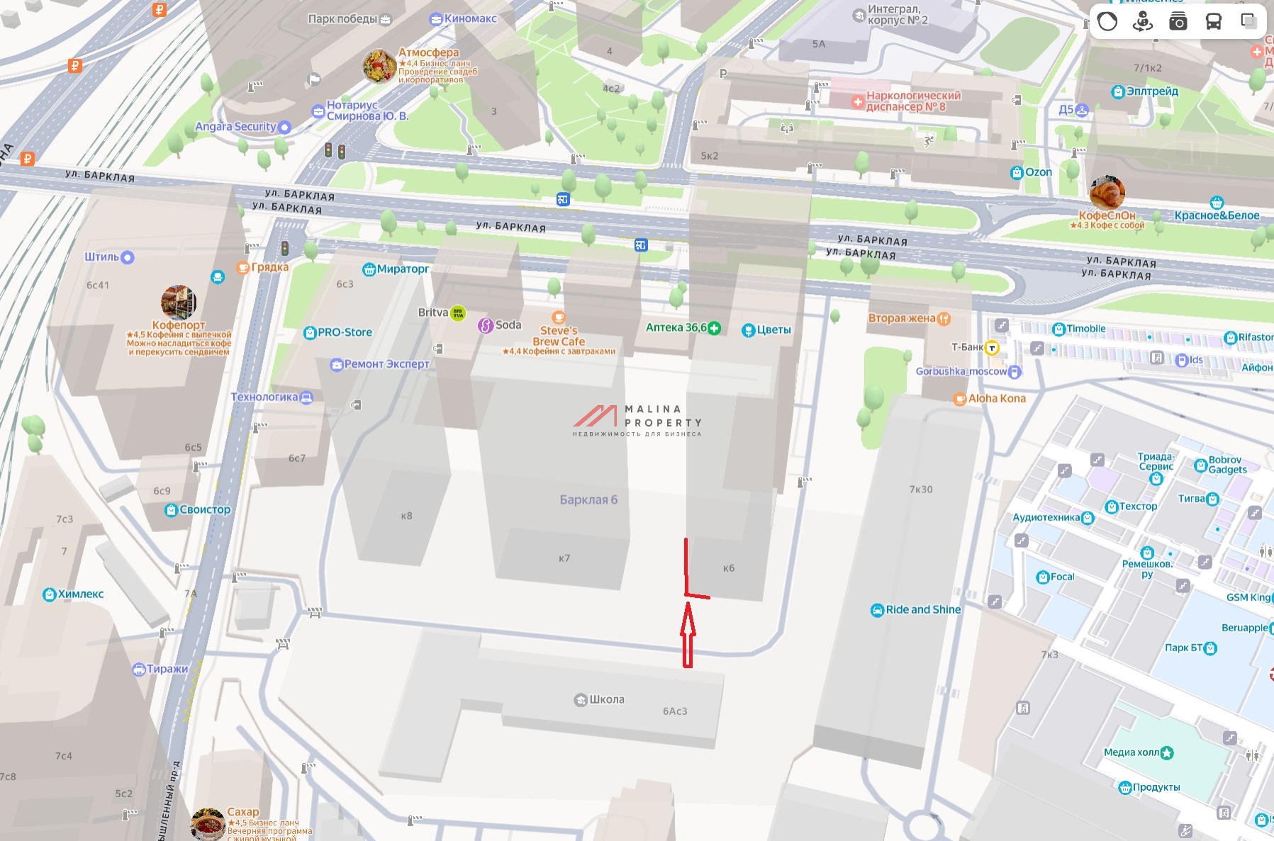 Продажа коммерческого помещения в ЖК "Барклая-6"