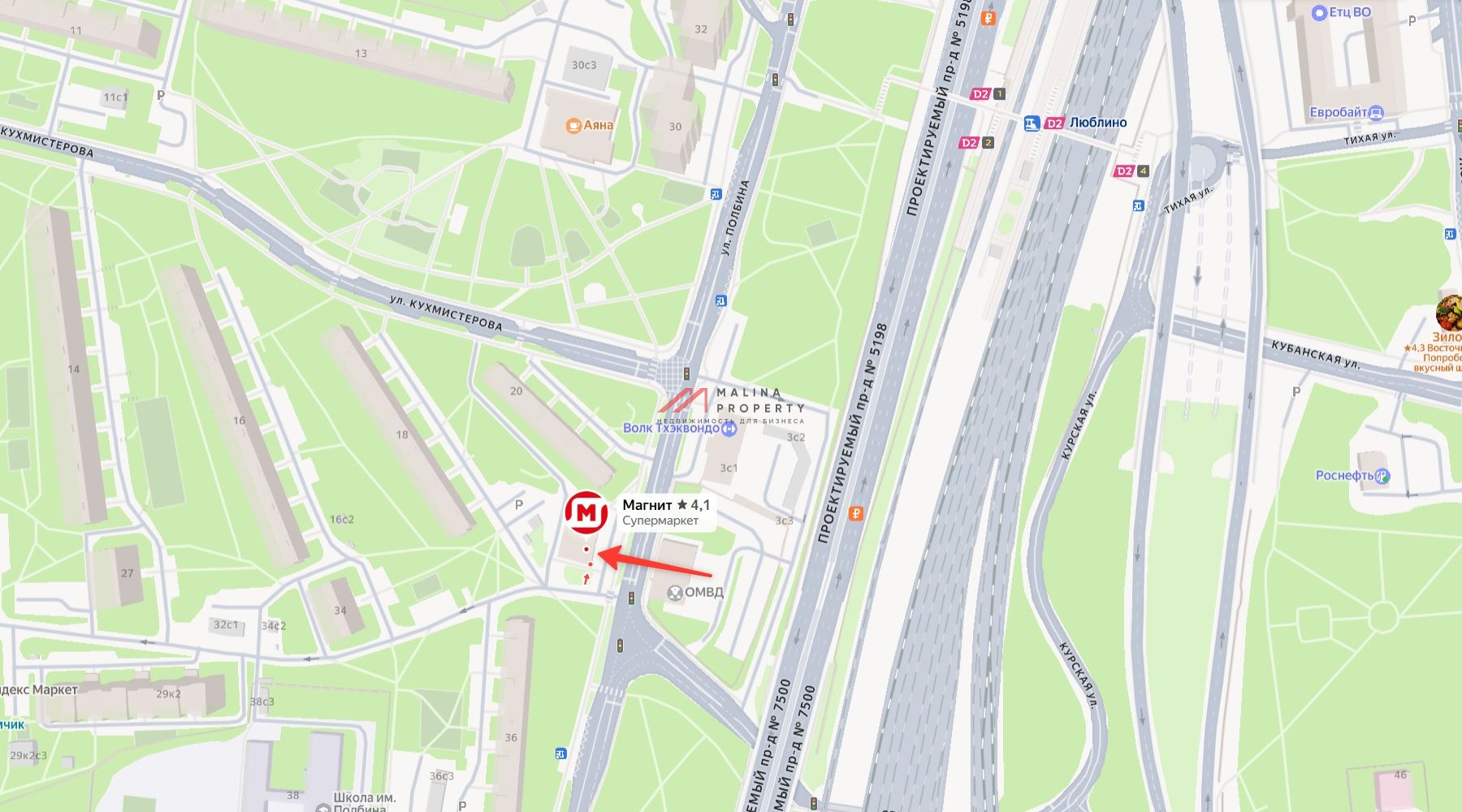 Продажа здания с супермаркетом Магнит в Москве