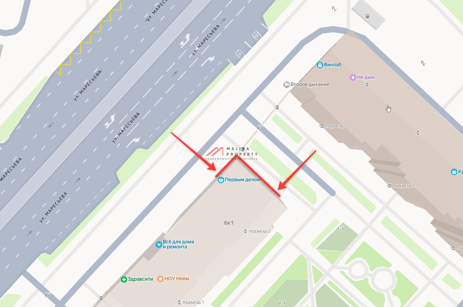 Аренда торгового помещение в ЖК "Некрасовка"