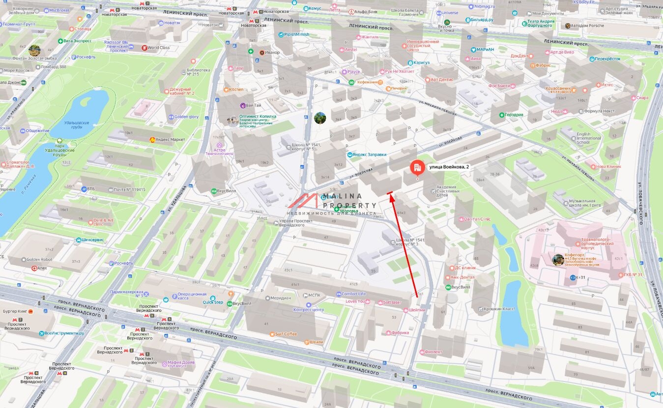 Продажа торгового помещения в округе Проспект Вернадского 