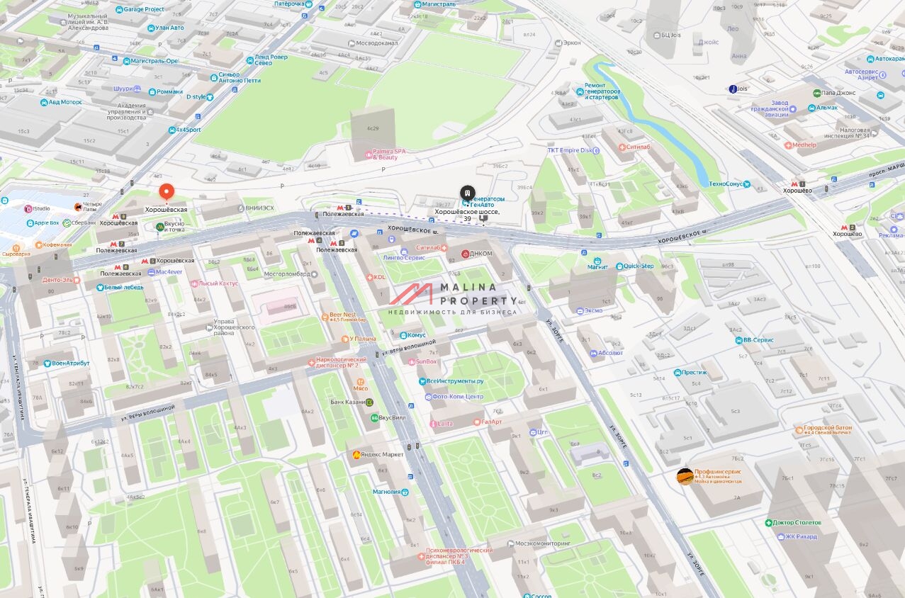 Продажа торгового помещения в БЦ "ASpace Хорошевская"