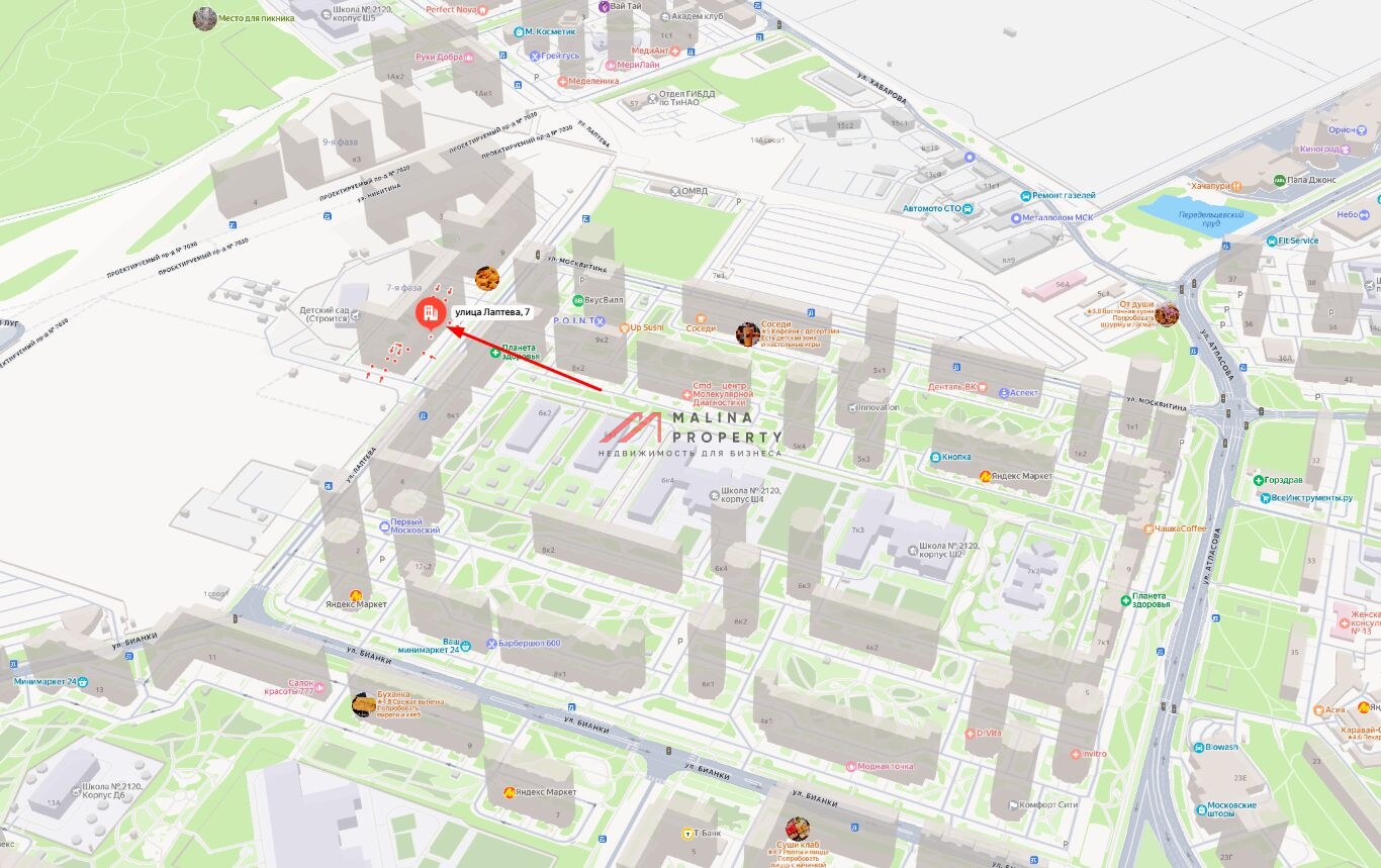 Аренда торгового помещения в ЖК "Город-парк Первый Московский"