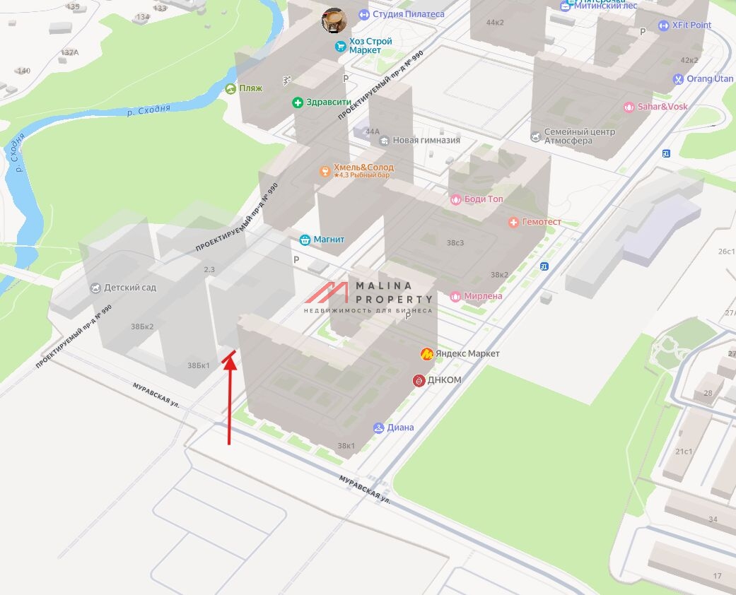 Аренда торгового помещения в ЖК "Митинский Лес"