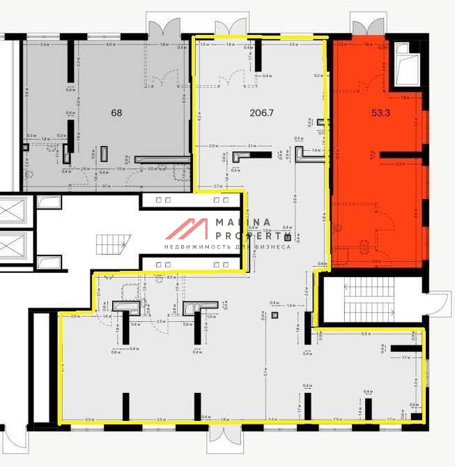 Аренда торгового помещения в ЖК "Римского-Корсакова"