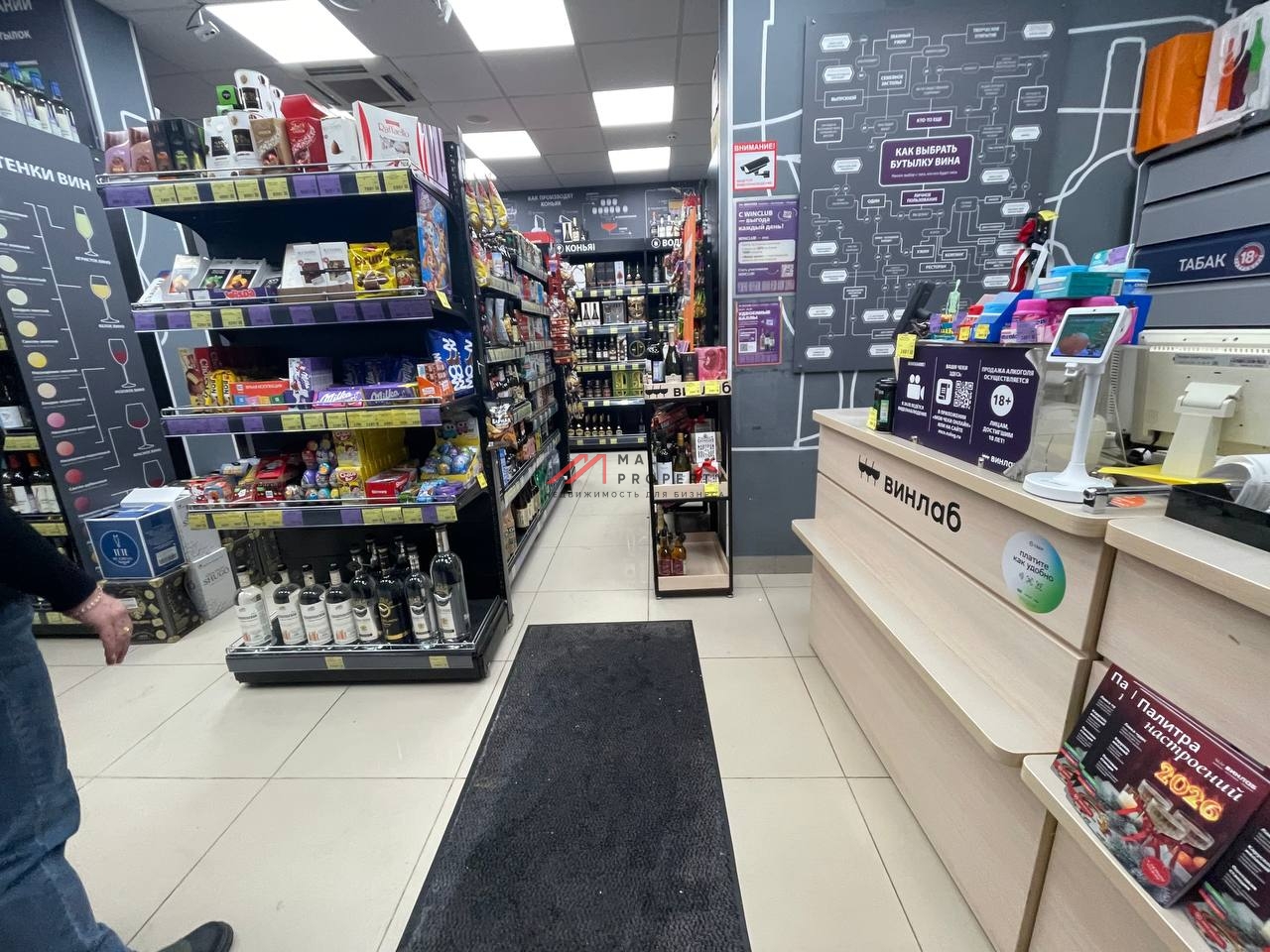 Продажа помещения с магазином Винлаб у метро Братиславская