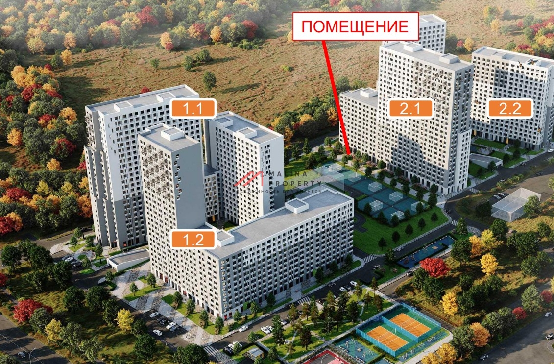 Продажа торгового помещения в жилом комплексе Облака - 2