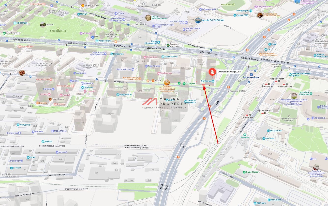 Аренда торгового помещения в ЖК "Амурский Парк"