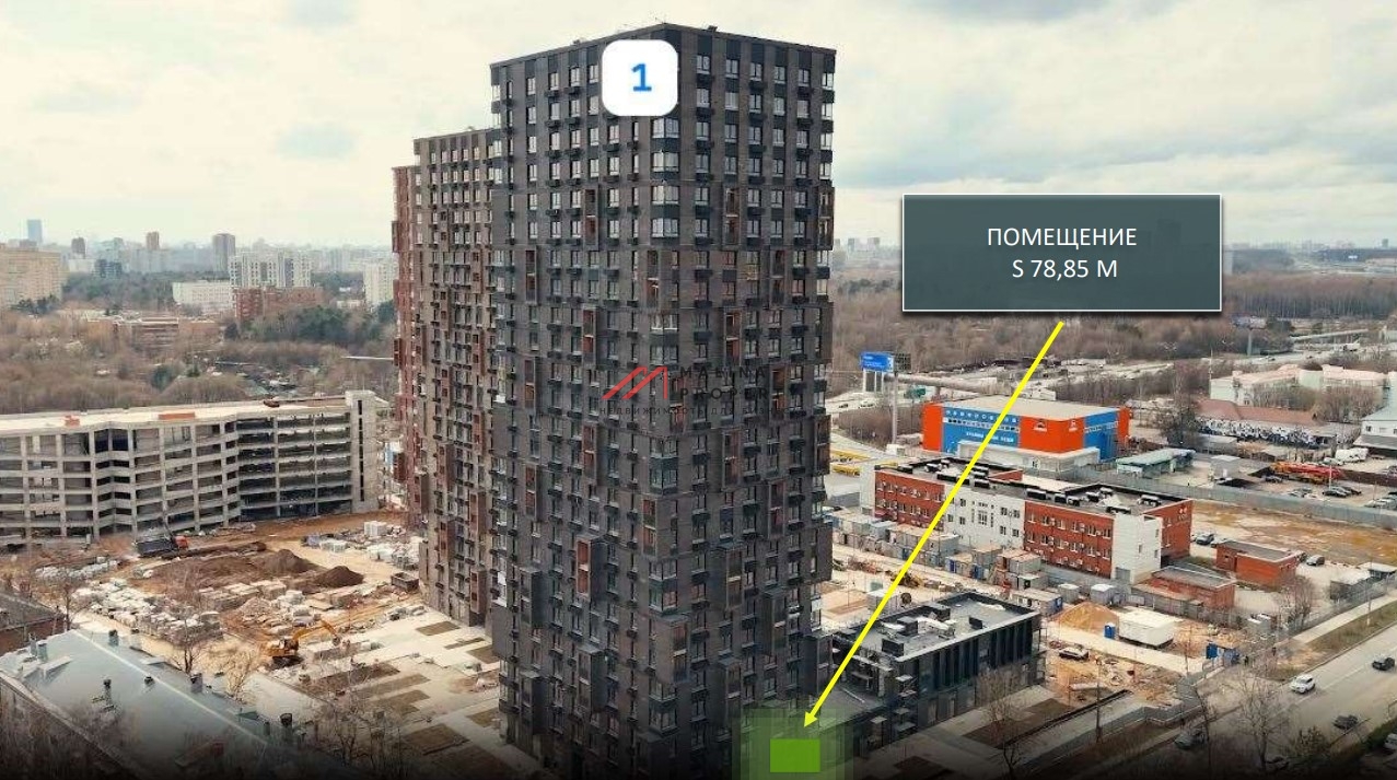 Аренда торгового помещения в ЖК "Долина Яузы" 