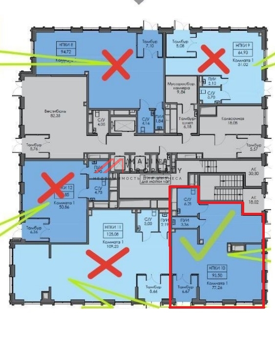 Продажа помещения в жилом комплексе Среда на Кутузовском