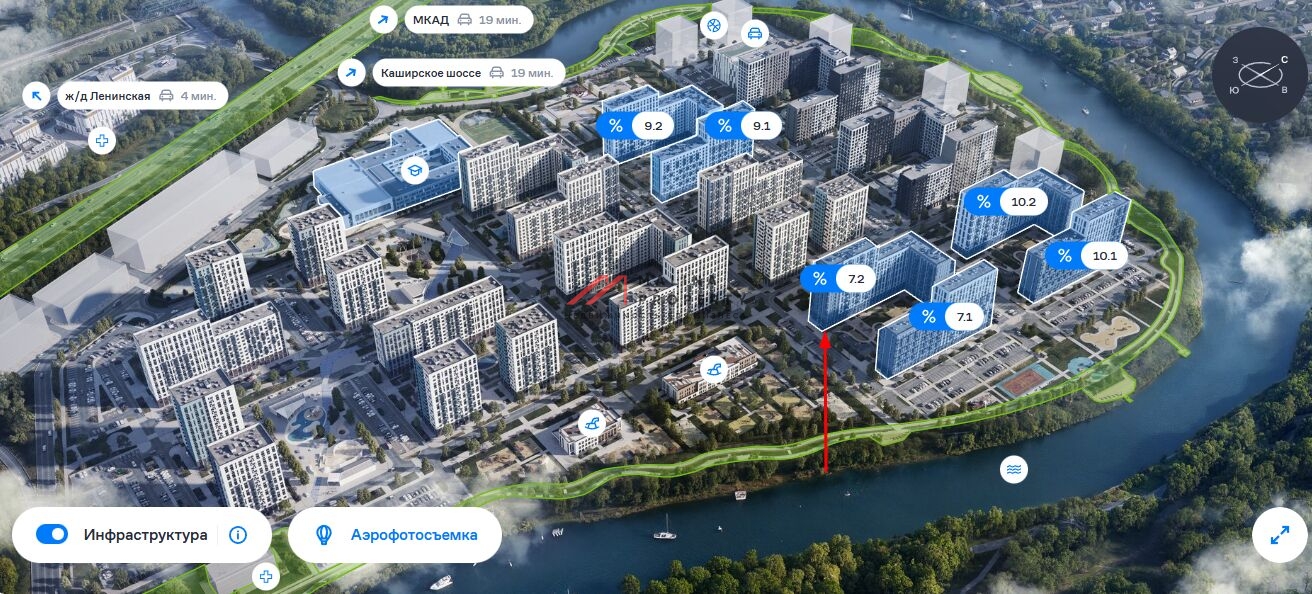 Продажа торгового помещения в ЖК "Прибрежный Парк"