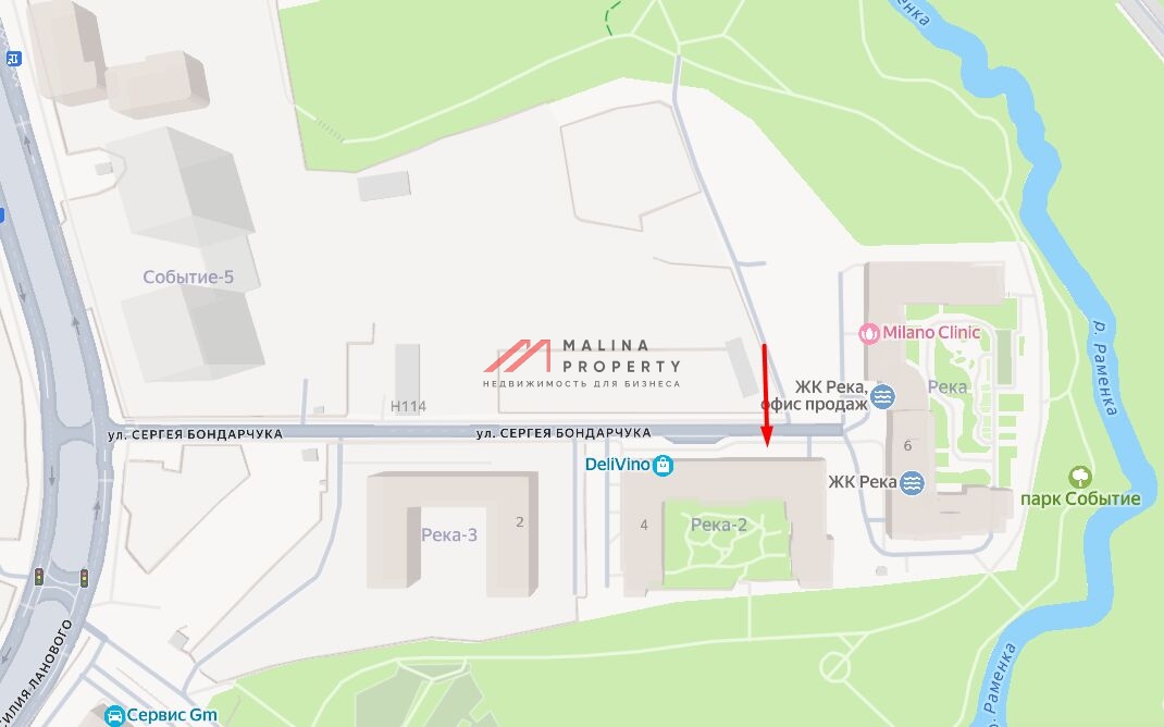 Аренда торгового помещения в ЖК Река