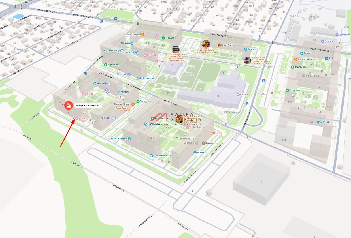 Продажа коммерческого помещения в ЖК "Алхимово"