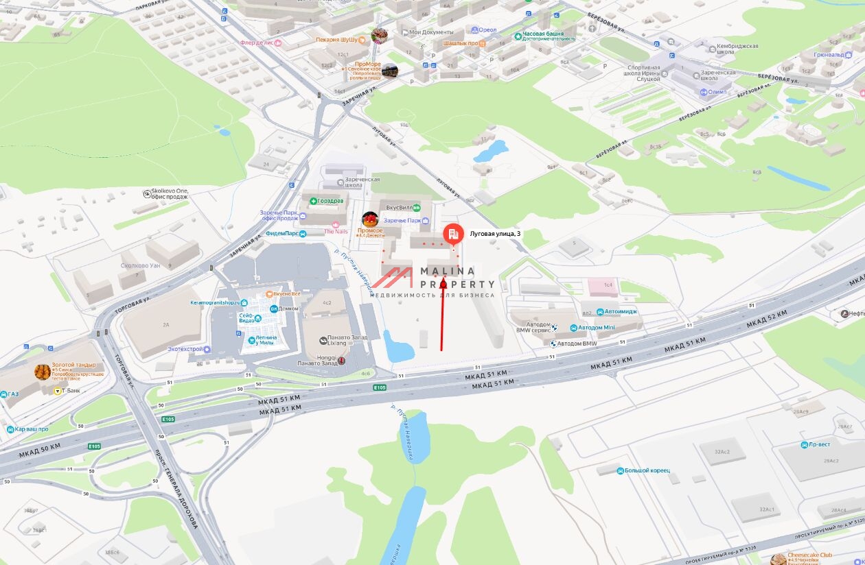 Аренда торгового помещения в ЖК "Заречье парк"