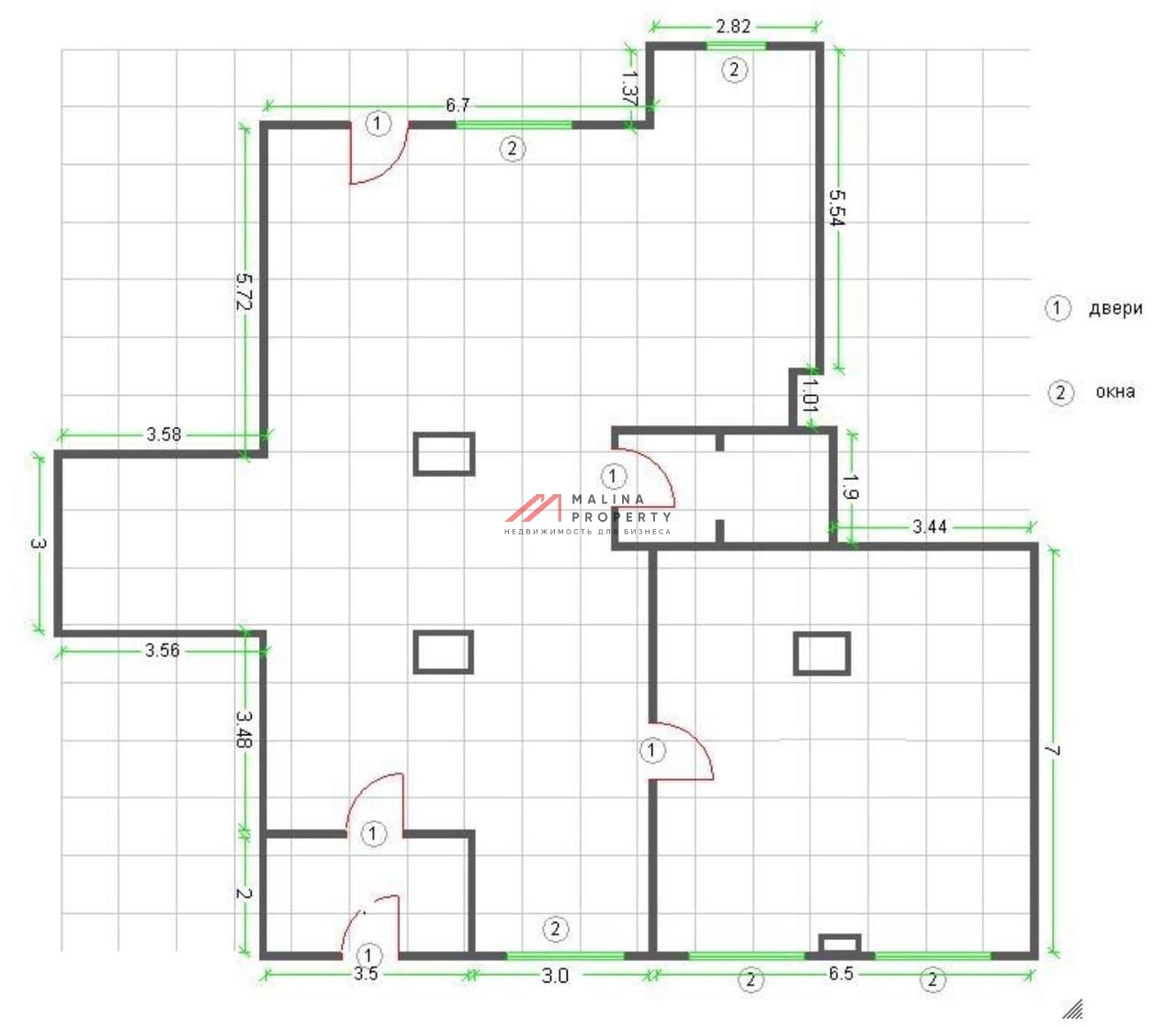 Продажа торгового помещения в ЖК "Изумрудные холмы" 