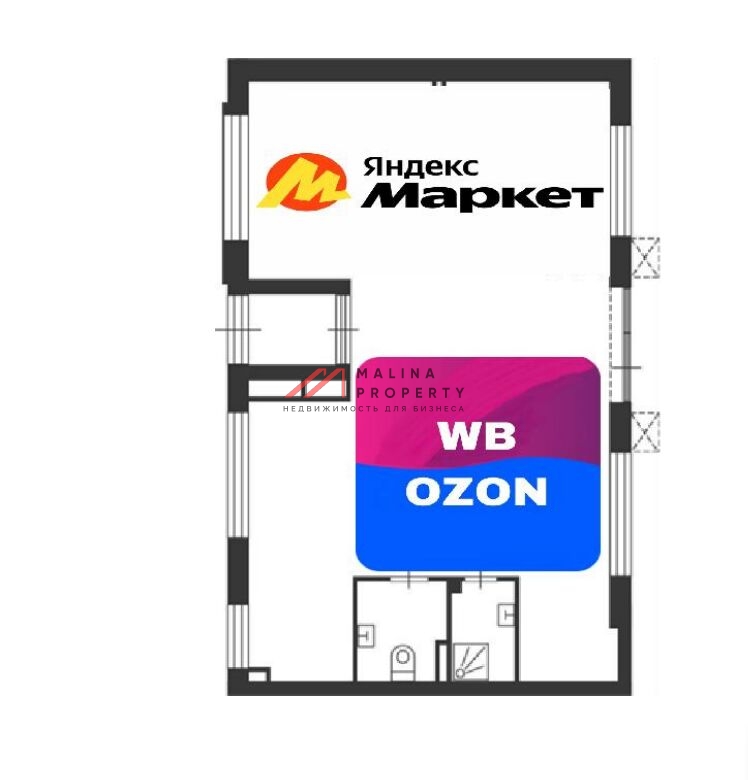 Продажа торгового помещения с арендатором мульти ПВЗ