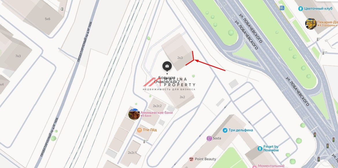 Аренда торгового помещения в ЖК Большая Очаковская