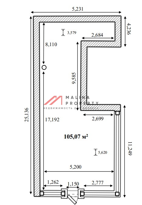 Аренда торгового помещения в здании паркинга 