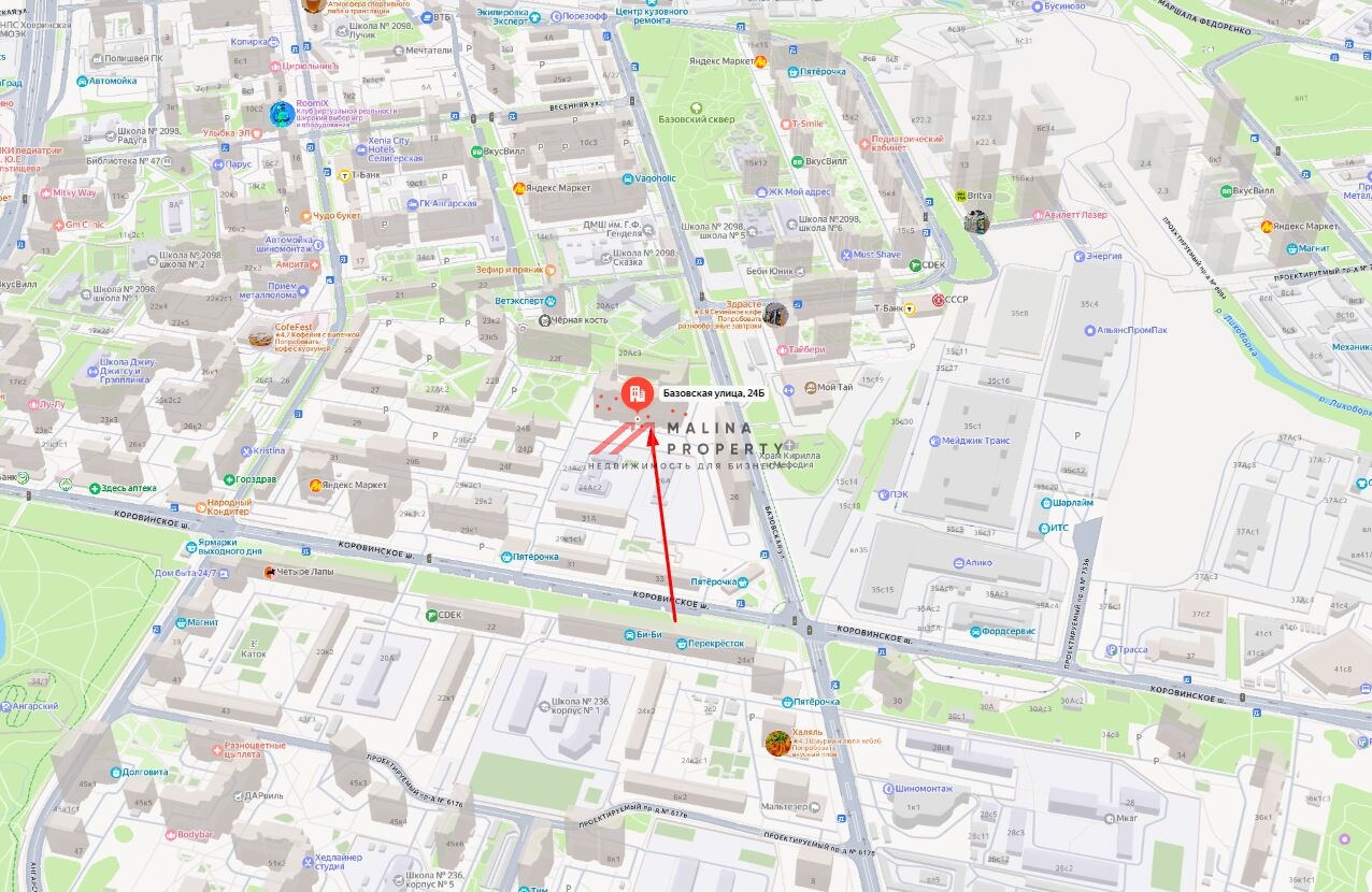 Аренда торгового помещения на Базовской 