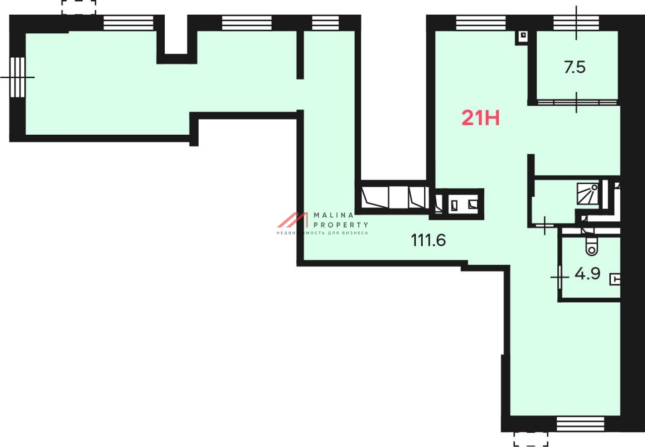 Аренда торгового помещения в новом доме