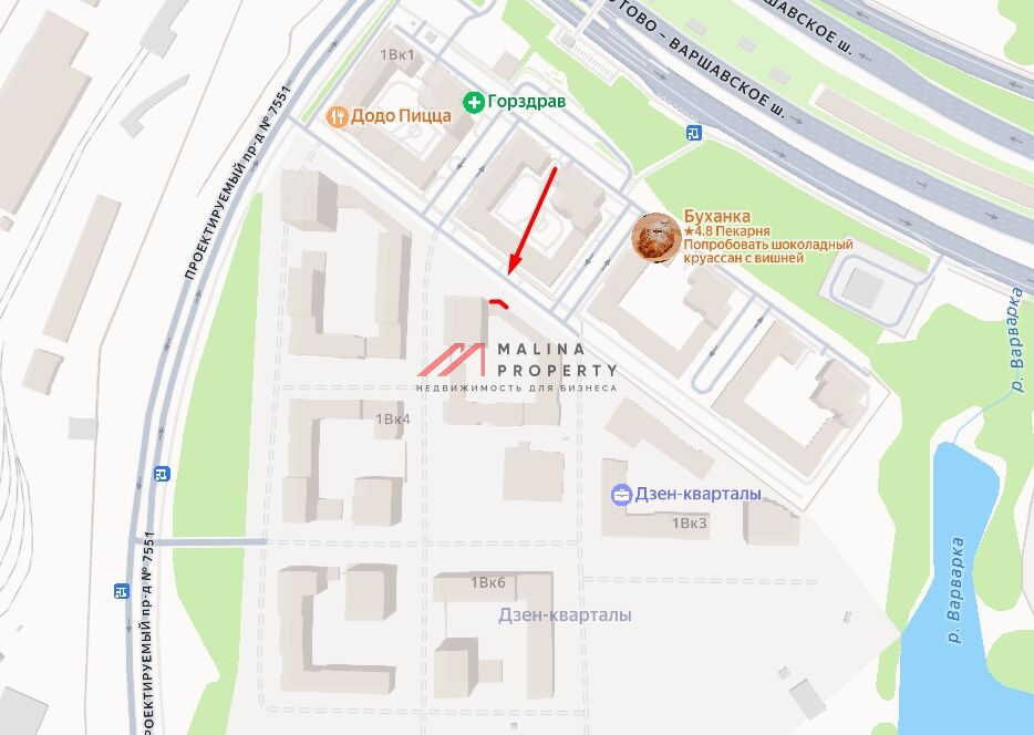 Аренда помещения в жилом комплексе Дзен кварталы