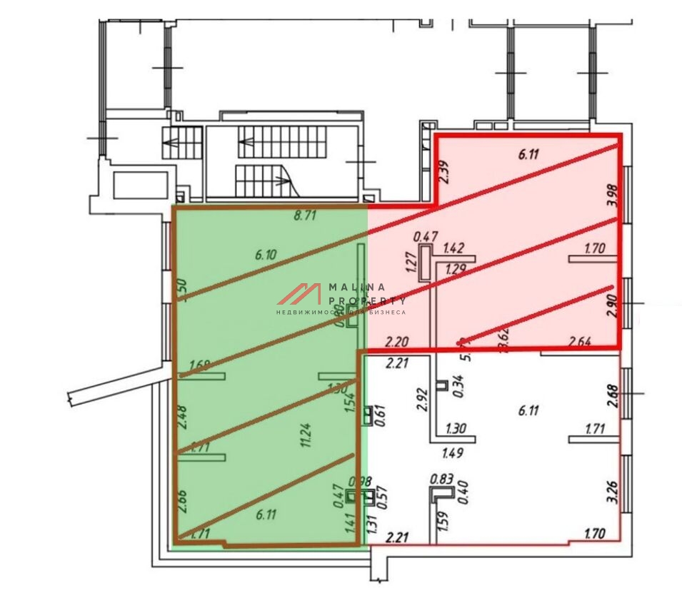 Аренда торгового помещения в ЖК "Никольские луга" 