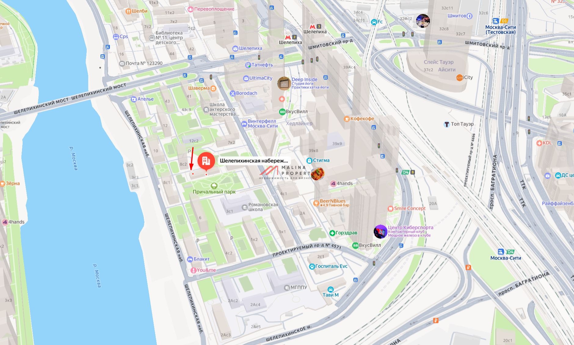 Продажа  административного здания на Шелепихинской набережной