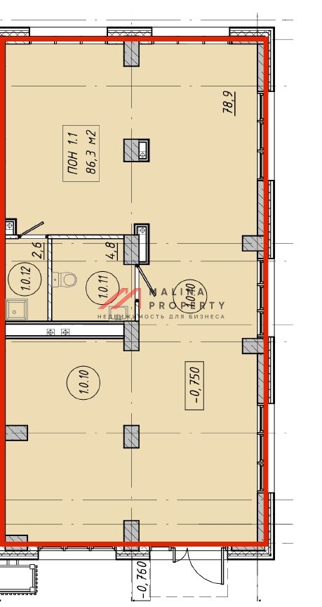 Продажа помещения в жилом комплексе Южная Битца