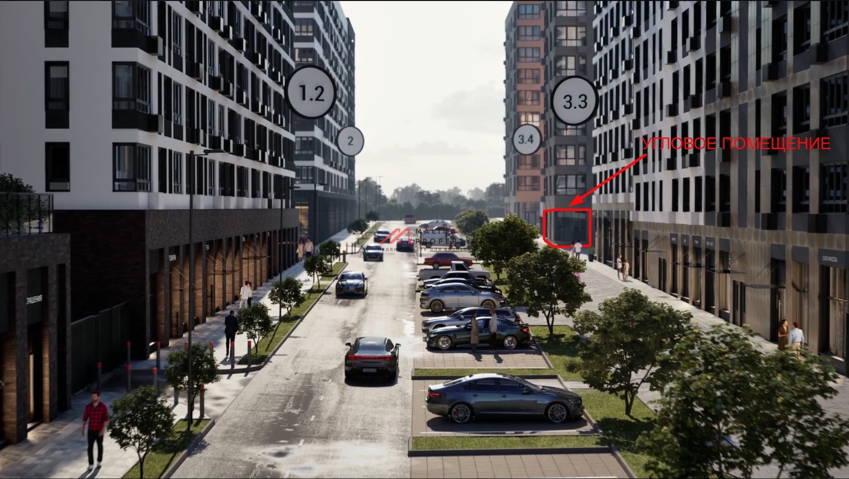 Продажа углового помещения с аптекой Горздрав в ЖК "Родные кварталы"