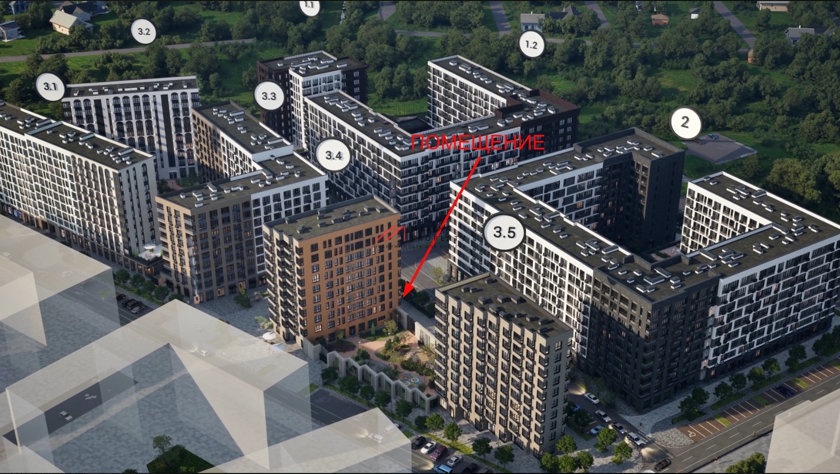 Продажа углового помещения с аптекой Горздрав в ЖК "Родные кварталы"