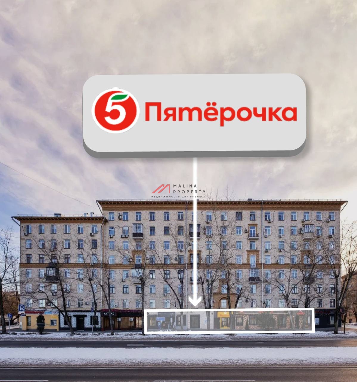 Торговое помещение с супермаркетом Пятёрочка