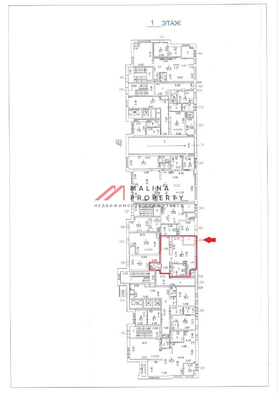 Аренда торгового помещения в новом доме 