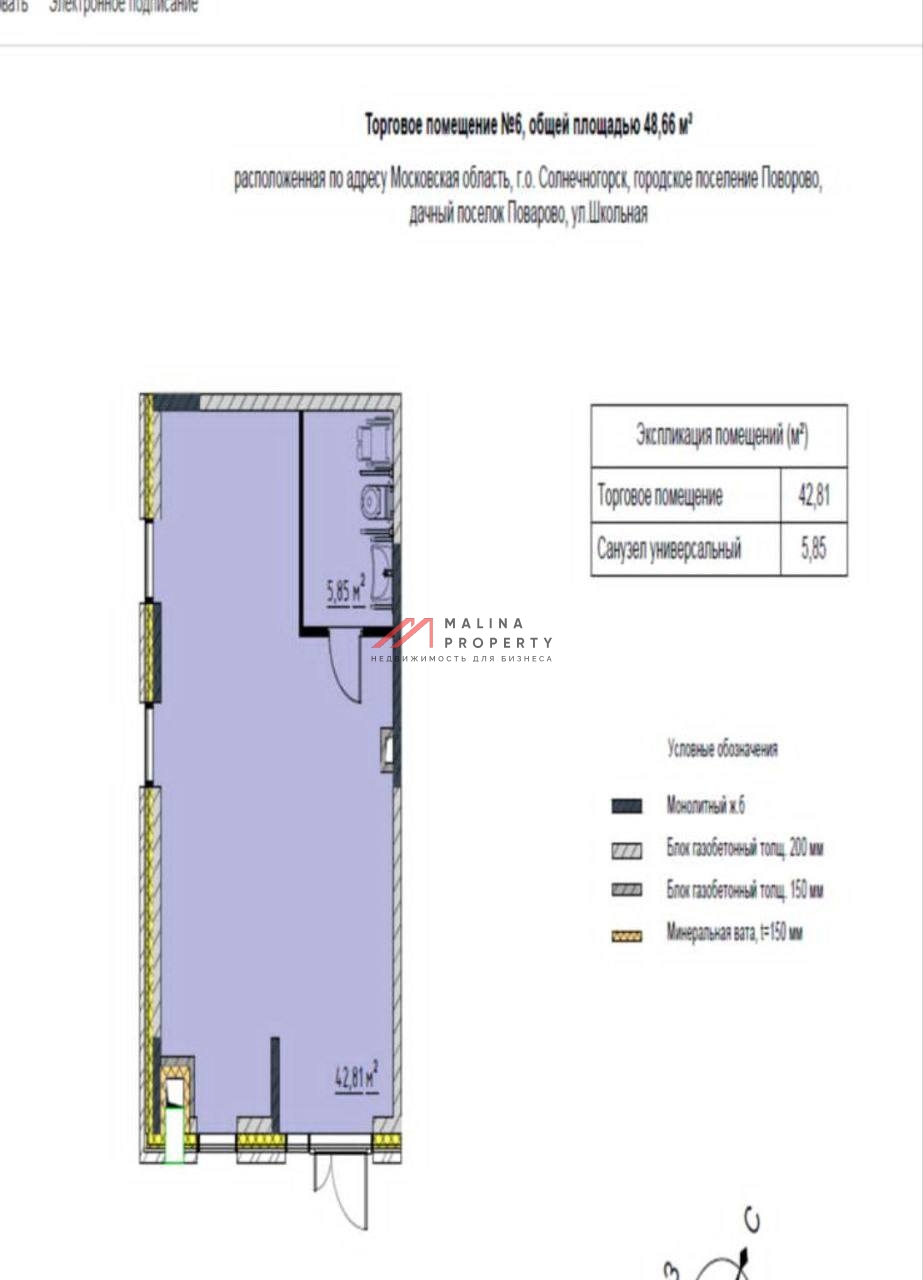 Продажа торгового помещения с аптекой Здравсити