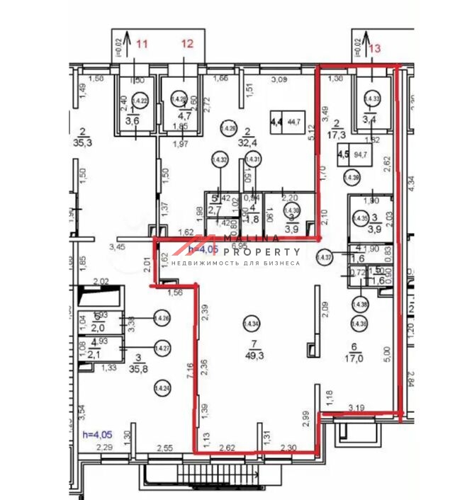 Продажа помещения с арендатором фитнес клуб Aura