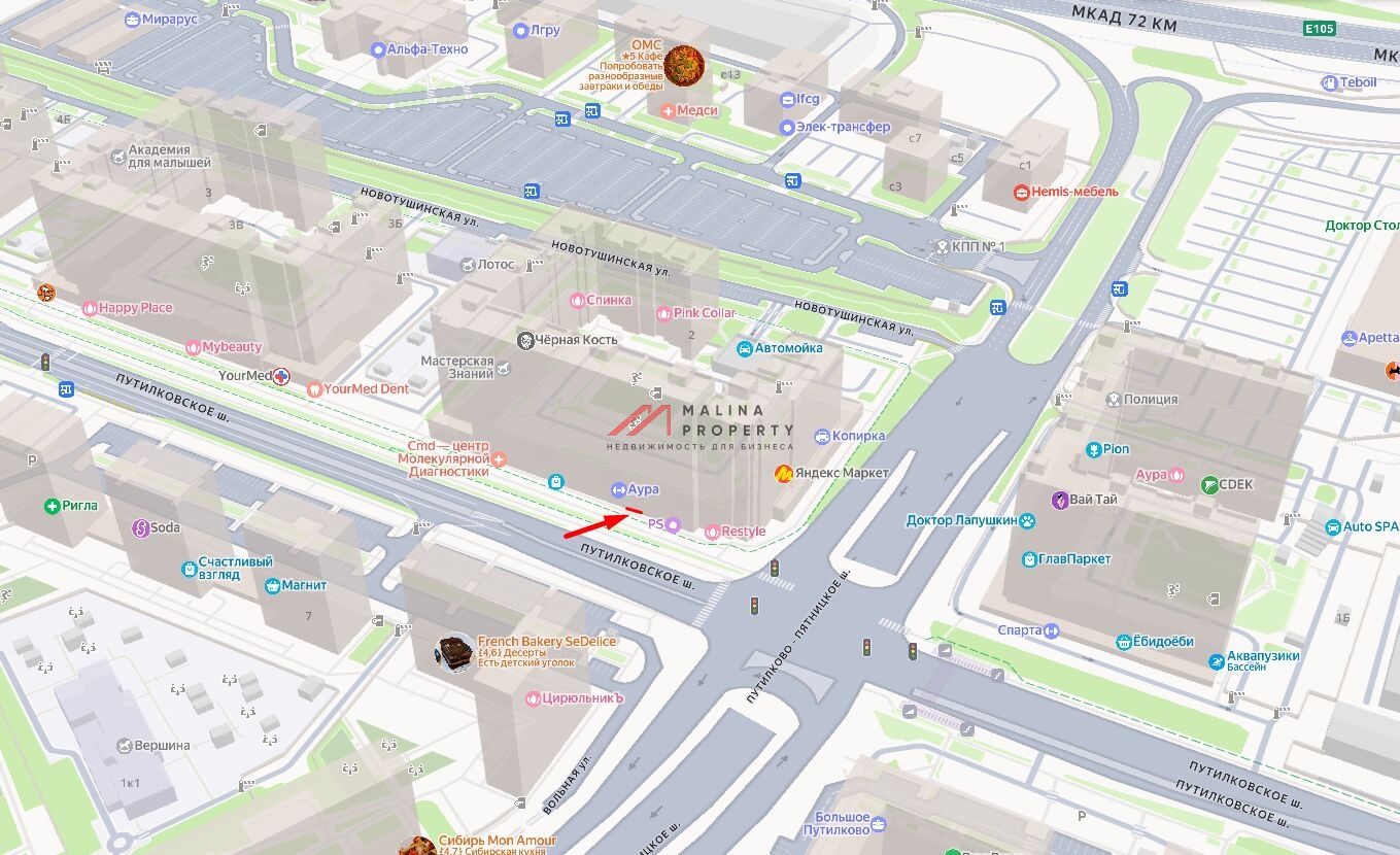 Продажа помещения с арендатором фитнес клуб Aura